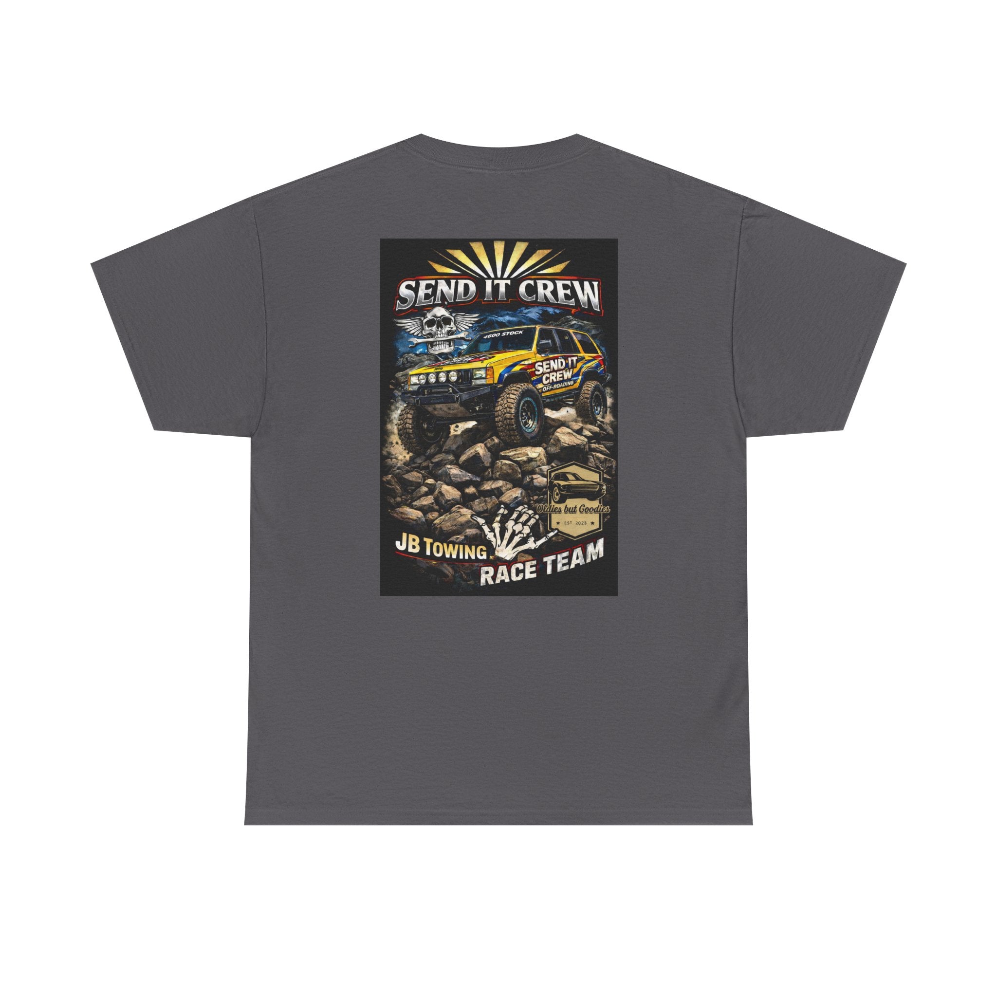 Send It Crew Off‑Road Tee — JB Towing Race Team Graphic Shirt