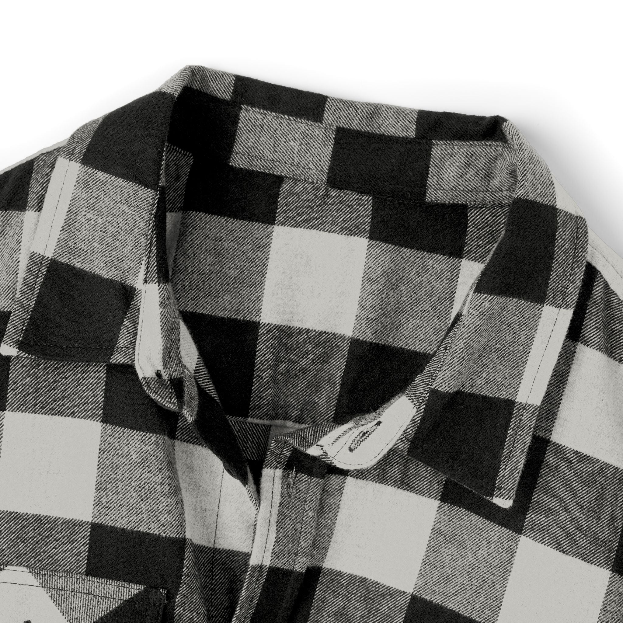 Olive & Black Buffalo Plaid Flannel Shirt
