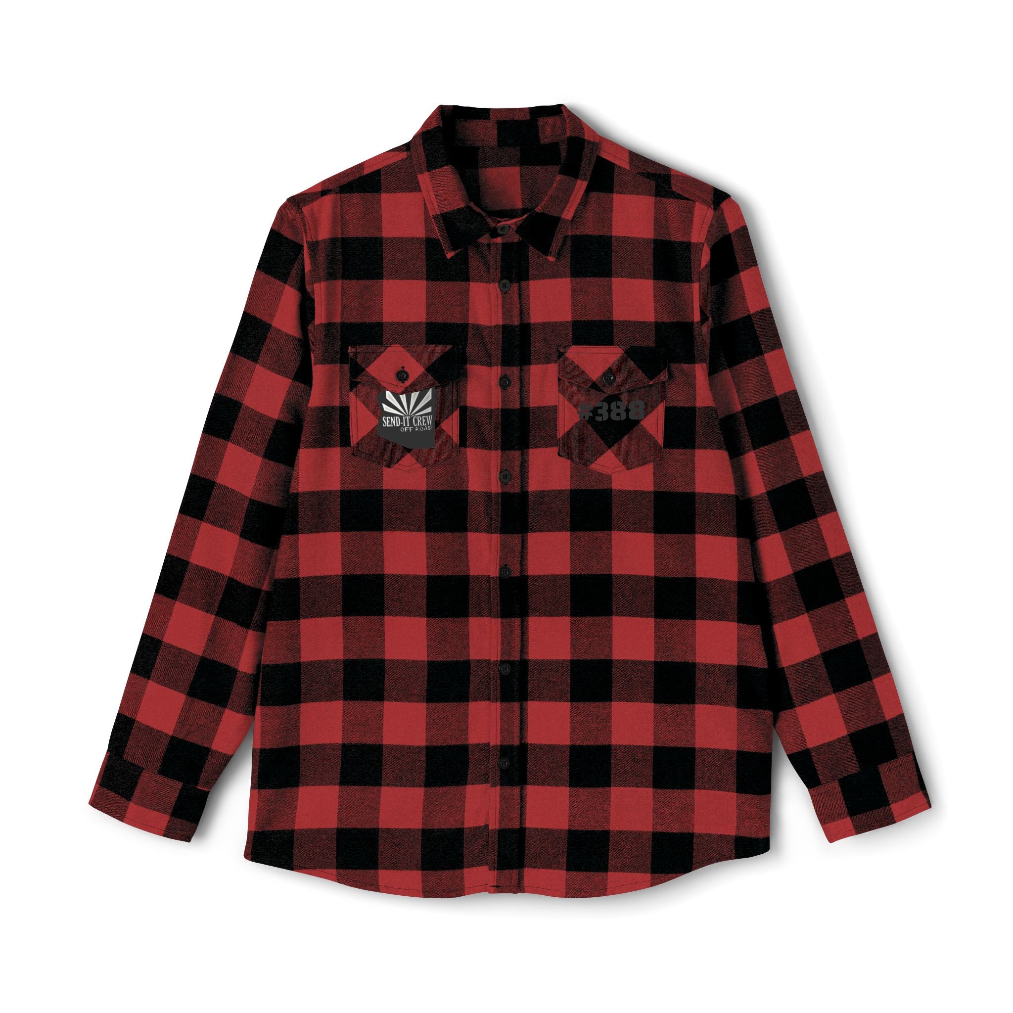 Olive & Black Buffalo Plaid Flannel Shirt