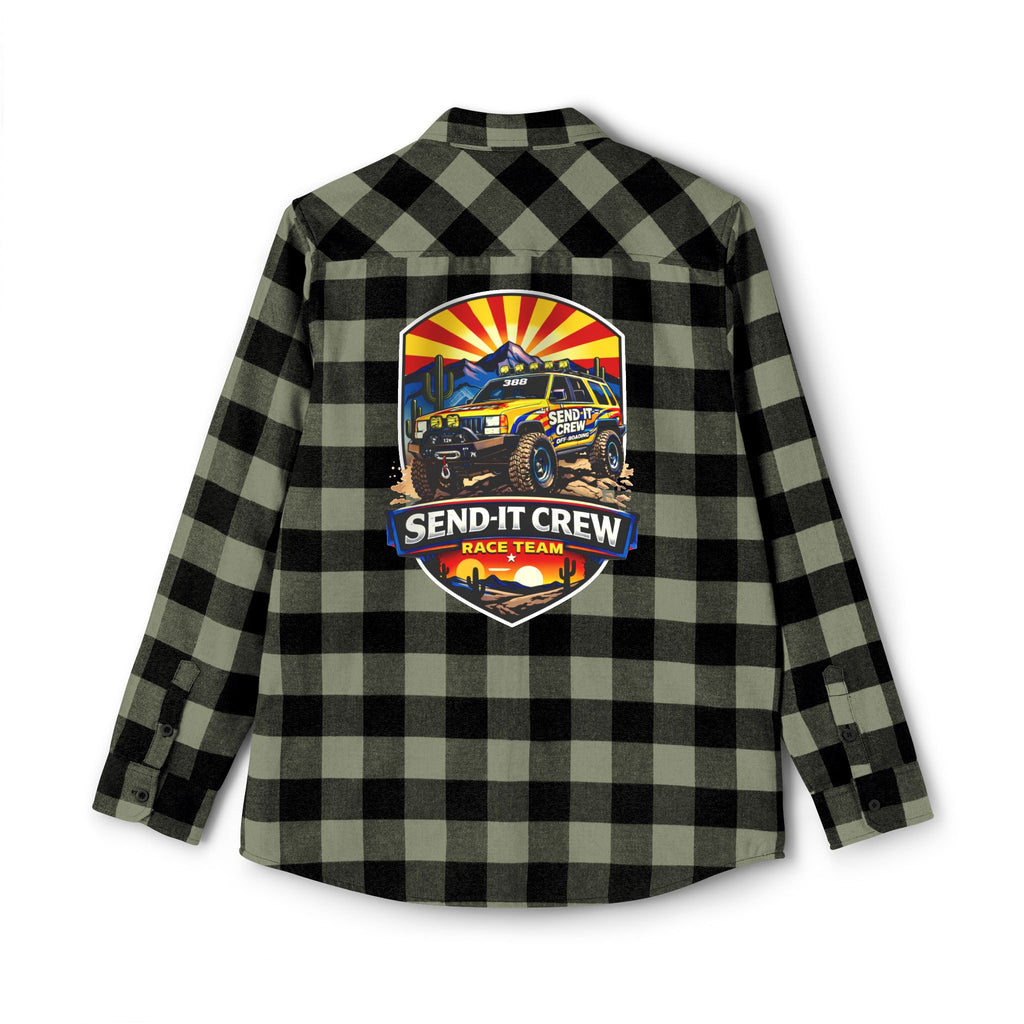 Olive & Black Buffalo Plaid Flannel Shirt