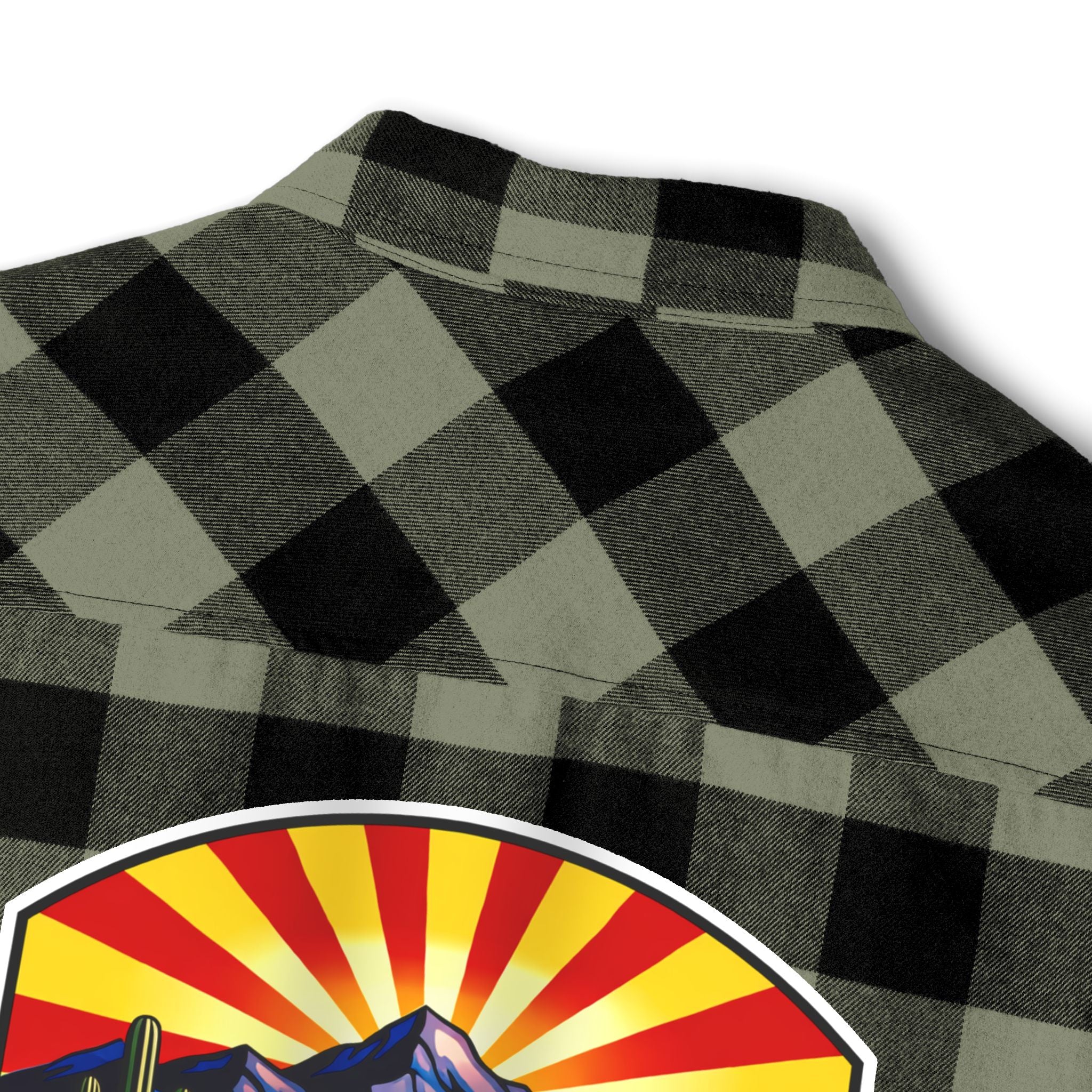 Olive & Black Buffalo Plaid Flannel Shirt